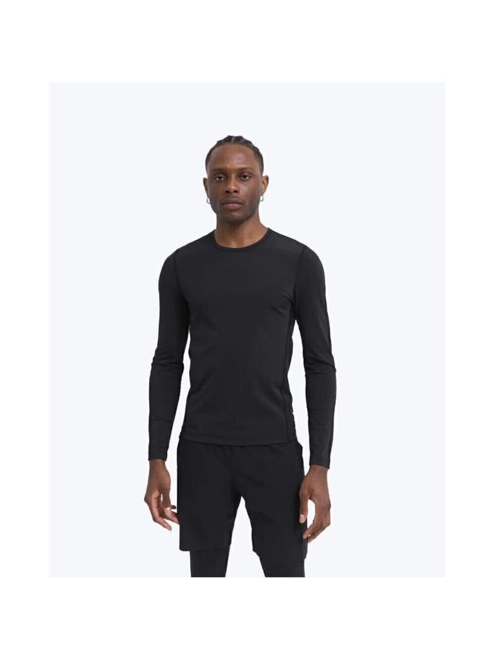 REIGNING Champ BNWOT Men Long Sleeve Shirt Black Compression Top